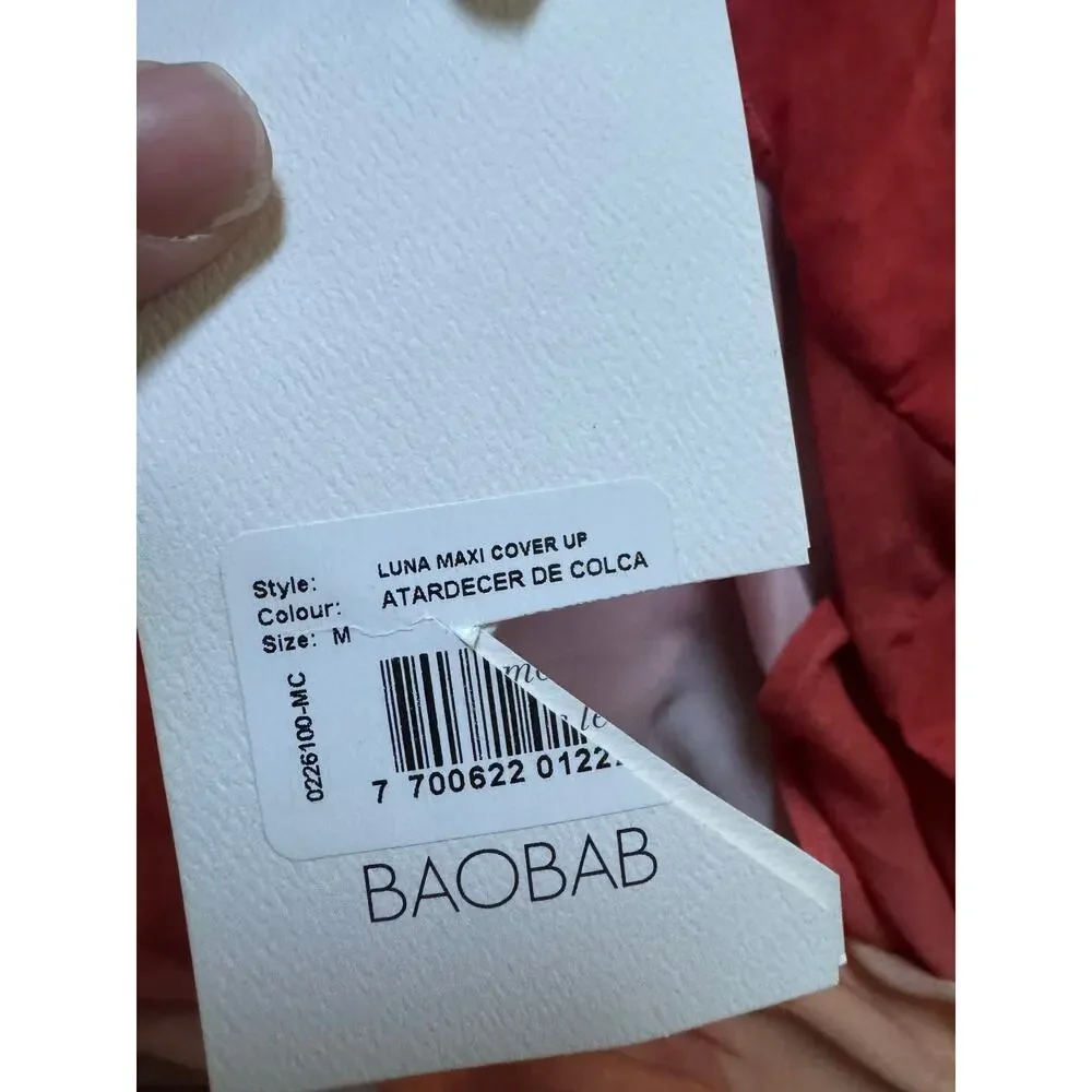 BAOBAB Luna Maxi Cover Up Atardecer de Colca Ombre Size M NWT